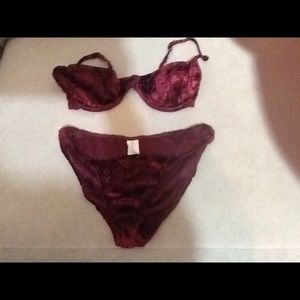 Secret Treasure Bra (36D) & Panty (Size 7) Set